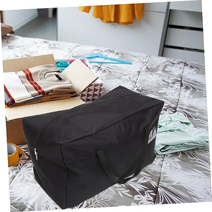 Luxshiny Large Waterproof Storage Bag for Moving and Organizing Clothes Bedding and Quilts Heavy Duty Oxford Fabric with Handles for Travel and Home Use