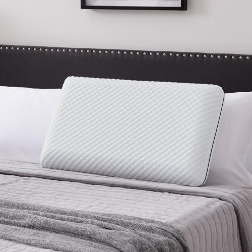 WEEKENDER Gel Memory Foam Pillow - Standard Size - Medium Firm Feel - Neck and Shoulder Support - Side & Back Sleepers - Home, Hotel, & Hospital Essentials - CertiPur Certified (Pack of 6) - size: Standard (Pack of 6), style: 1 Pack