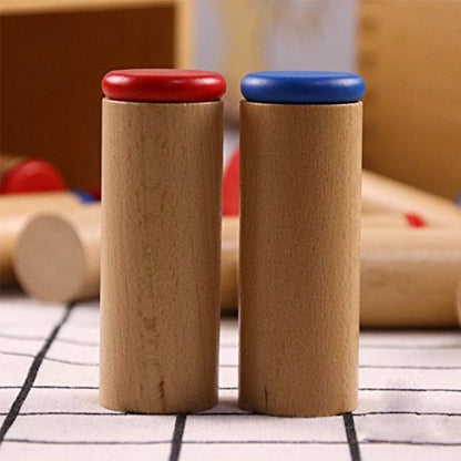 Montessori Sensorial Auditory Material - Sound Cylinders Sound Boxes Kids Educational Toys for Todder