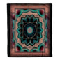 3dRose Mandala 9 Chakra Meditation Spirituality NewAge Pastel Power Energy Balance Peace Green Pink Silktouch Minky Blanket