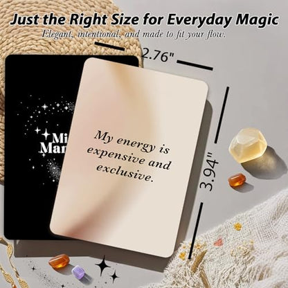 Positive Affirmation Cards for Women – 62 Self Love Affirmation Deck, Daily Motivation & Mindfulness Cards, Inspirational Encouragement Gift for Friend Sister, Graduation Gift for Her, Mental Health Self Care Gift