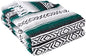YogaDirect Deluxe Mexican Yoga Blanket - color: Dark Green