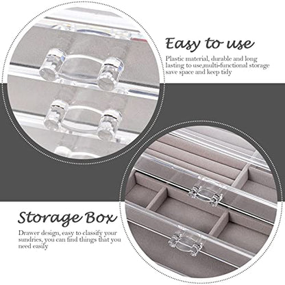 Zerodeko Decorative Desktop Storage Box Jewelry Organizer Drawer Design for Easy Access for Bedroom Dressing Table Maximize Space and Keep Your Belongings Tidy