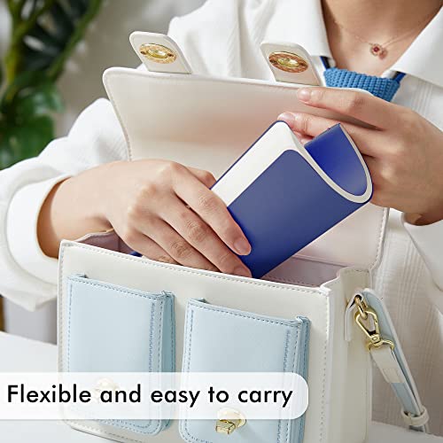 8 Pack Soft Cover Journal Bulk, Feela Notebooks College Ruled for Work, Lined Travel Journal for Women Men, Note Taking Notebook School Supplies Business Writing, 8.2” x 5.5”, A5, Navy - color: 8 Navy