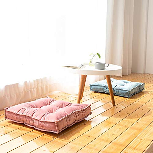 WJXBoos Thick Large Floor Cushion,with Carrying Handle Portable Tatami Square Seat Cushion Floor Pillow Meditation Worship Buddha Yoga A 4343cm(1717inch)