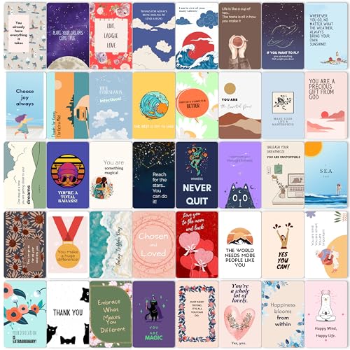 Mr. Pen- Encouragement Cards, 100 pcs, Inspirational Cards, Motivational Cards, Inspirational Note Cards, Motivational Quote Cards, Kindness Cards, Inspirational Quote Cards Bulk - color: Retro Rainbow