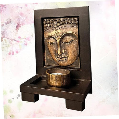 DECHOUS 1pc Home Decor Candle Stand Home Décor Candle Holder Zen Garden for Desk Desktop Adornment Zen Garden Mini Table Top Decor Topper Candlestick Present