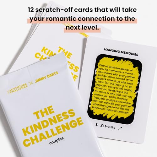 The Kindness Challenge - Couples Edition - 12 Scratch-Off Acts of Kindness for Partners | Relationship Game for Deeper Connection by Jimmy Darts - style: Couples