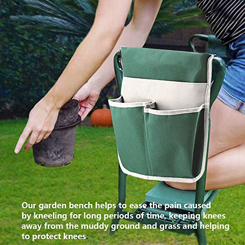 Garden Kneeler and Seat Stool Heavy Duty Garden Folding Bench with Large Tool Pocket and Soft EVA Kneeling Pad for Gardening Lovers - size: Style A