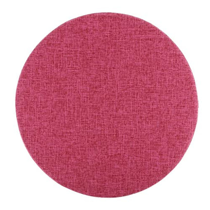 6cm Portable Round Yoga Meditation Cushion - Weight Breathable Linen, Perfect for Home and Outdoor Exercise - Watermelon Red