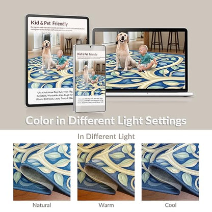Flatwoven High Traffic Area Rug 4x6, Festive Jumbo Hook Kit Beginner Friendly Embroidery, Non Slip, Stain Resistant, Washable Area Rugs for Living Room, Bedroom (Red, 4x6) - color: Red/Pattern 1, size: 4' x 6' (Rectangular)