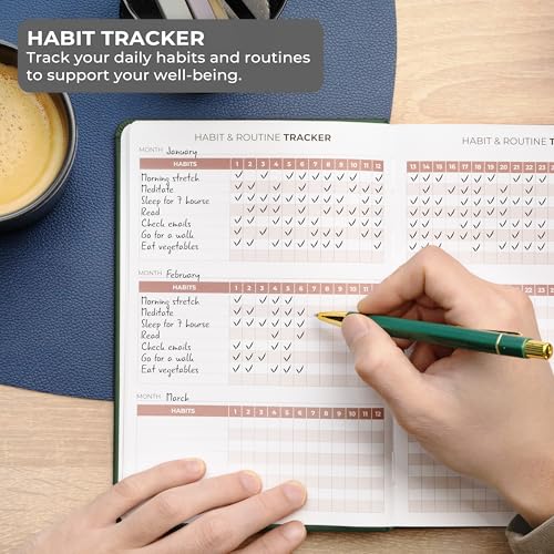 Clever Fox Self Mastery Journal – Guided Daily Reflection & Self Improvement Journal with Prompts – Journaling Notebook for Women & Men (Forest Green) - color: Forest Green