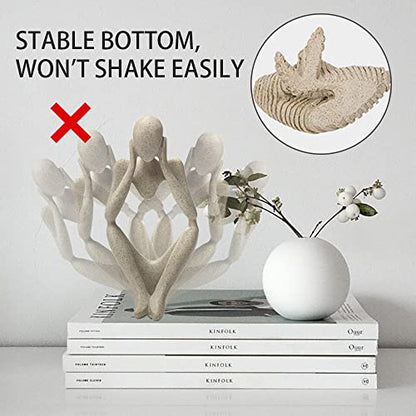 prosfalt Sandstone Resin Thinker Style Abstract Sculpture Statue Collectible Figurines Home Office Bookshelf Desktop Decor(Sandstone - think Deeply) - color: Sandstone - Think Deeply