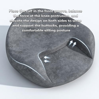 Meditation Cushion, Yoga Practice, Sitting Meditation, Meditation, Worship Cushion, Memory Foam, Sitting for Long Time Without Collapsing, Lazy Cushion, Ergonomic Design, Gray