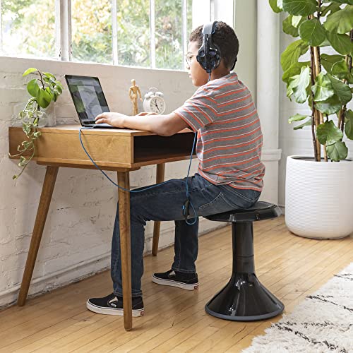 ECR4Kids ACE Active Core Engagement Wobble Stool, 18-Inch Seat Height, Flexible Seating, Black - color: Black
