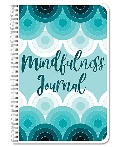 BookFactory Mindfulness Journal/Mindful Daily Notebook/Intention Tracking Log Book/Logbook 100 Pages - 6'' x 9'' Durable Thick Translucent Cover, Wire-O Binding (Made in USA) - style: Mindfulness Wire-O