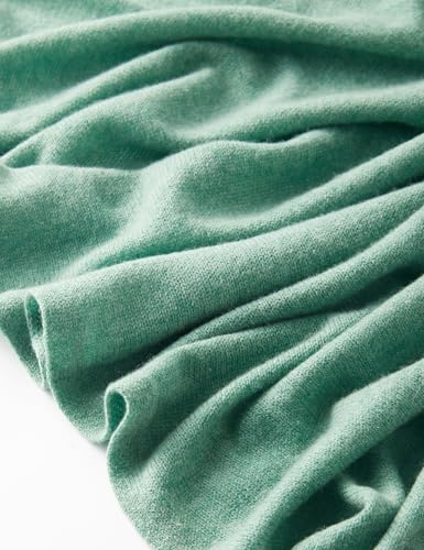 Soft Cashmere Blend Wrap Chic Scarf Stole for Women Wayfarer Travel Extra Large 87"x28" - color: Mottle Blackish Green