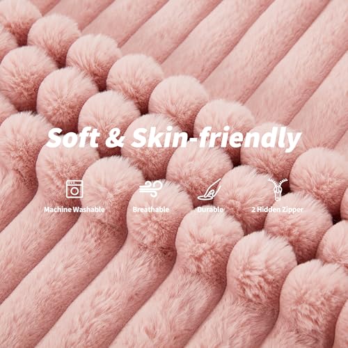 Hobestluk 3 in 1 Bean Bag Chair Giant Bean Bag Chairs Convertible Bean Bag Floor Cushion with Machine Washable Cover, Beanbag Chairs for Adult (Pink) - color: Pink