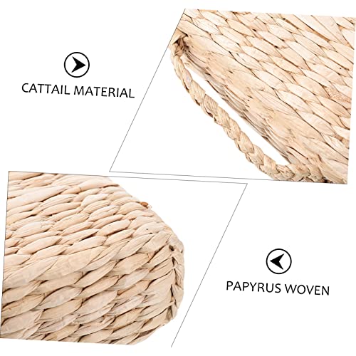 1pc Hand-Made Woven Mat Straw Meditation Cushion for Home Use Thickness for Yoga Meditation and Decorative Seating