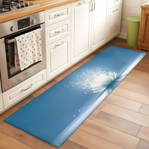 2x6ft Rectangle Rug,Meditation Lotus Flower Washable Area Rugs Non-Slip Accent Rug Asian Zen Spiritual Soft Circle Carpet for Living Room Bedroom Home Office Decor - size: 24x72in