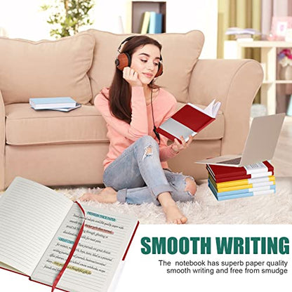 Lined Journal Notebook – Hardcover Notebook for Men & Women – Journals for Writing, Work, School, Home & Daily Notes, 160 Pages – Medium A5, 5.7"x8", 100 gsm Thick Paper (Red) - color: Red