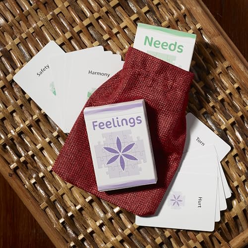 Powerful Communication Tool (Feelings and Needs Flash Cards) for Empathy and Emotional Intelligence - style: Communication Tool