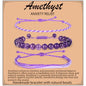 QOGIR Handmade Healing Bracelet,6mm Natural Gem Stone Bracelet rope bracelet - color: Amethyst(Spiritual Awareness), size: 8mm