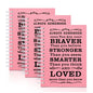 3Pcs A6 Spiral Notebook,Inspirational Journal,Motivational Journal for Women Men,Spiral Journal Notebook College Ruled Daily Diary for School,Travel,Business,Work (3Pcs-A6 Always Pink) - color: 3pcs-a6 Always Pink
