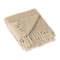 DII Rustic Farmhouse Double Diamond Woven Throw, 50x60, Stone - color: Stone