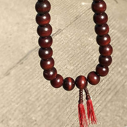 Necklace Wood Buddha Monk Prayer Beads Necklace,Buddha Mens Beaded Wood Bead Necklaces