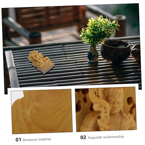 Acalanatha Statue Wood Carving Fudo Sculpture for Home Decoration for Meditation Relaxing Atmosphere Craftsmanship