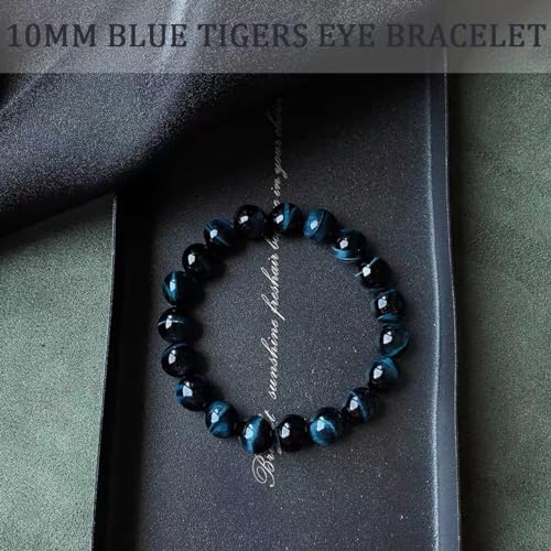 Single-pack of pure gemstone bracelets… - color: Jade-10mm-Black-Chakra