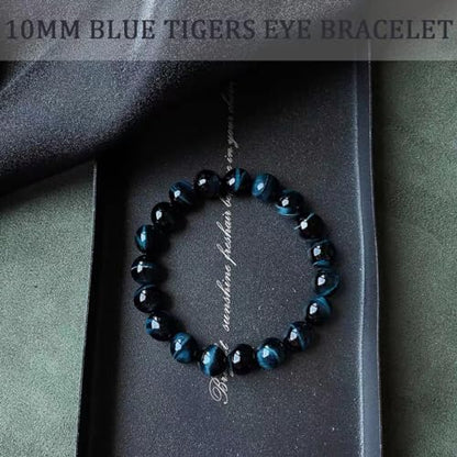 Single-pack of pure gemstone bracelets… - color: Jade-10mm-Black-Chakra