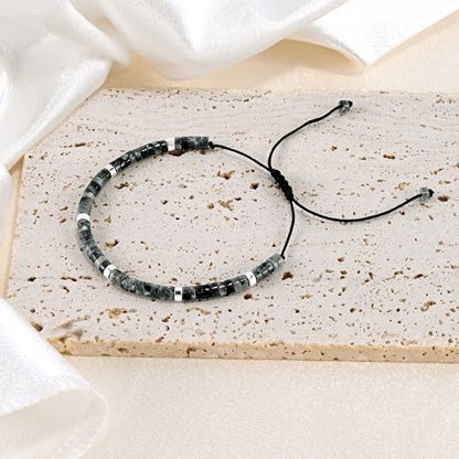 VIBILIA Get Well Gifts for Women, Inspirational Gifts Natural Stone Healing Bracelet, Thinking of You Encouragement Strength Bracelets for Women on Birthday Valentine's Day Easter Mother's Day - color: H. Hawk's Eye