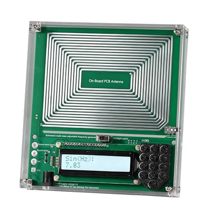 0.01Hz-20kHz Adjustable Schumann Resonance Generator, Schumann Sound Frequency Generator with Acrylic Case for Stress Relief, Relaxation, Sinusoidal&Square Wave, USB Powered, 5.9''*5.5''