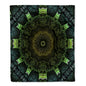 3dRose Mandala 28 Zen InnerBalance Green Harmony Chakra Meditation InnerPeace Silktouch Minky Blanket