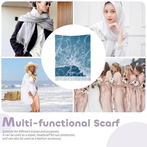 Big Oversized Long Scarves Pashmina Shawl Wrap Women gifts - color: Picture (649)