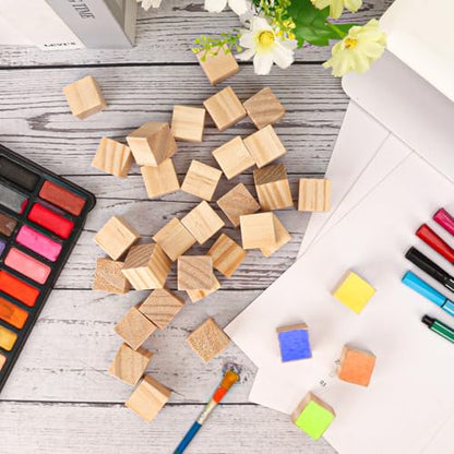 1000 PCS Premium 0.79 Inch Wooden Cubes, Natural Pine Wood Cubes for Crafts, Wood Blocks Ready for Artistic DIY Projects-Unleash Creativity with Blank Wood Blocks - size: 1000 PCS 0.79 Inch