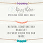 Natural Gemstone Bar Bracelet