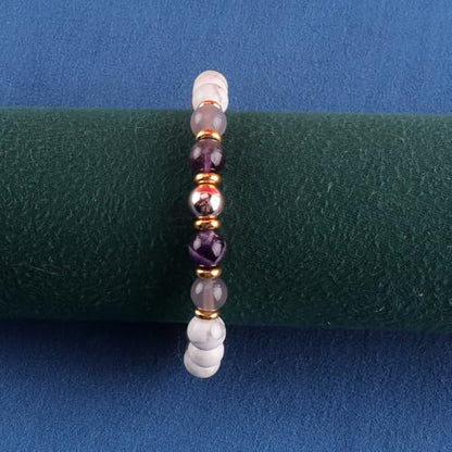 KSQS Healing Stone Bead Bracelet for Women, Natural Gemstones Balance Protection Bracelet, Spiritual Crystal Beads Bracelet Anxiety Relief with Meaning Card - style: You can do this
