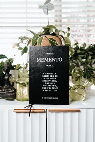 The Daily Memento Journal - 90 Day Guided Gratitude & Reflection Journal for Self Care, Mindfulness, Habit Tracking, and Personal Growth for Men & Women - THE SERENDIPITY WAY (Black) - color: Black