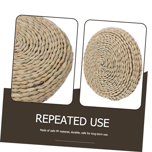 KICHOUSE Thicken Meditation Mat Cotton Yoga Mat for Women Home Round Seat Photo Background Pad