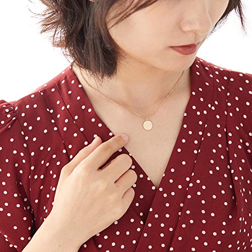 Zealmer Dainty 18K Gold Plated Compass World Map Pendant Necklace Graduation Gift for Friends - style: Compass Gold Tone