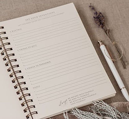 Happiness Guided Journal for Women; Manifest Personal Growth in 5 Minutes A Day; Chai Latte Surround Yourself with Happiness Journal with Daily Prompts; Mental Health Wellness Diary