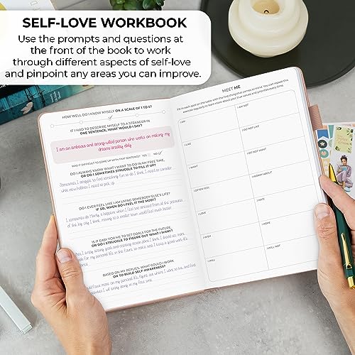 Clever Fox Self-love Journal – Guided Self-Discovery Log for Self-care, Reflection & Self-help, Mental Health, Gratitude & Mindfulness (Rose Gold) - color: Rose Gold