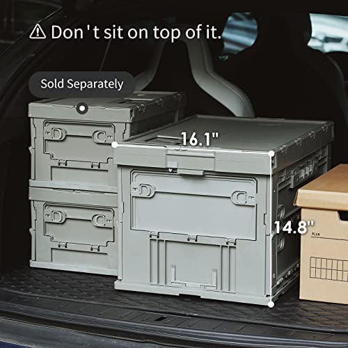 SHIMOYAMA Camping Storage Box, Foldable Storage Bin for Picnic, Home and Office Organization Containers, 75L, Celadon Green - size: Large (75L)