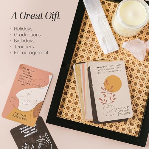 The Know Collection Dreamer's Deck Affirmation Cards, 40 Positive Daily Affirmations for Mindfulness and Motivation, Inspirational Oracle Deck for Self-Care and Manifestation, Birthday Gift for Mom