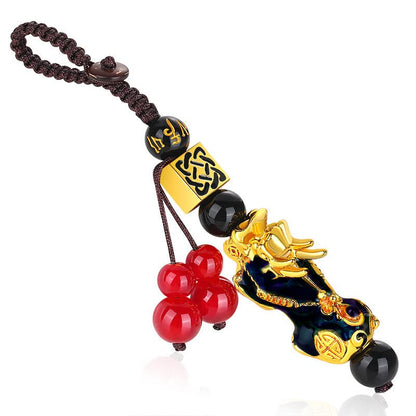 Betterdecor Feng Shui Chinese Zodiac Horse Red Agate Bead Bracelet for good luck