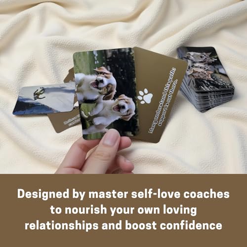 Mindfulness Cards, 50 Positive Affirmations and Encouragement Cards for Self-Love Journey, Motivational Deck Inspirational Quotes to Enhance Daily Self-Care and Mental Positivity - color: Affirmation-Mingfulness