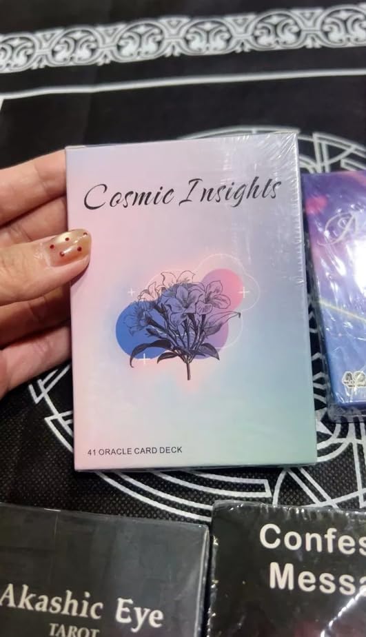 41 Insight Message Cards Deck – Daily Clarity & Reflection Cards, Compact 10.4 × 7.3 cm, English Version